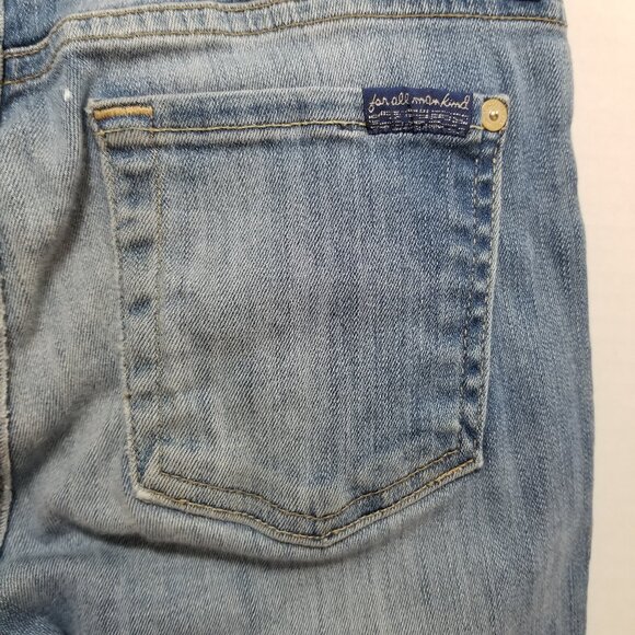 7FAM jeans 26 The Modern Straight whiskered stretch denim AU0377996S 055165 - Picture 10 of 16